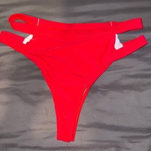 Red bikini bottoms